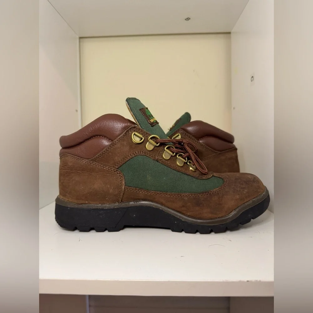 Timberland field boots size 6 green & brown - Picture 7 of 8